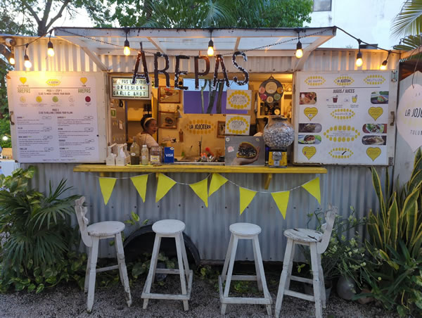 Palma Central Arepas Restaurants in Tulum Mexico