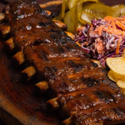 El cerado Pelon Rib Plate at Palma Central Food Truck Park, Tulum Mexico Tulums best food and restaurant