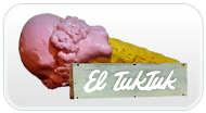 El TukTuk Organic Vegan Ice Cream food truck Mexicos best ice cream at Palma Central in Tulum