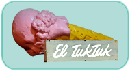 El TukTuk Organic Vegan Ice Cream food truck Mexicos best ice cream at Palma Central in Tulum